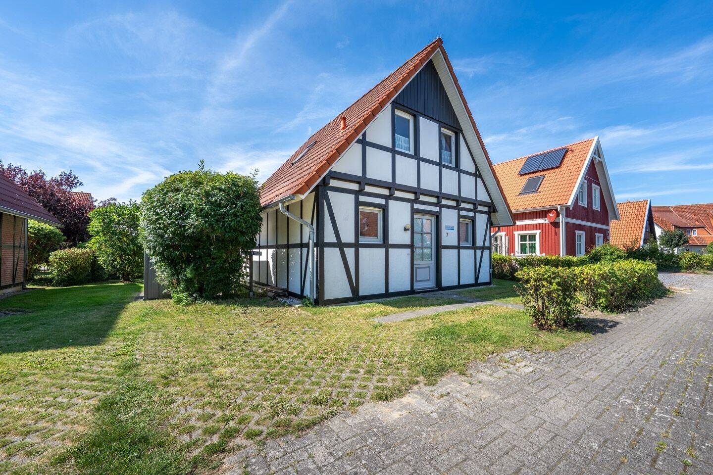 Ferienhaus mit Fachwerk, 700 Meter zum Kutterhafen, 27639 Wurster Nordseeküste
