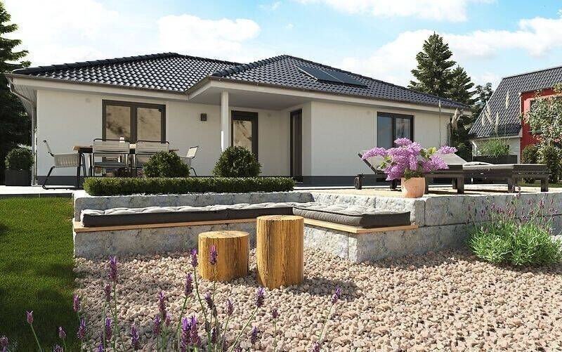 Angled bungalow with ground floor apartment, price incl. plot, solid construction, 66849 Landstuhl