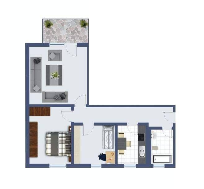 Frisch renovierte 3-Zimmer-Wohnung, 63450 Hanau