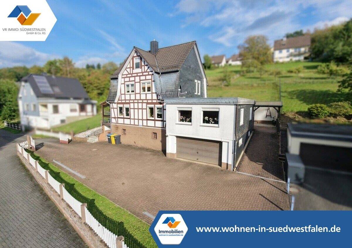 VR Immo: Einfamilienhaus mit viel Platz und großzügigem Grundstück in Hilchenbach, 57271 Hilchenbach