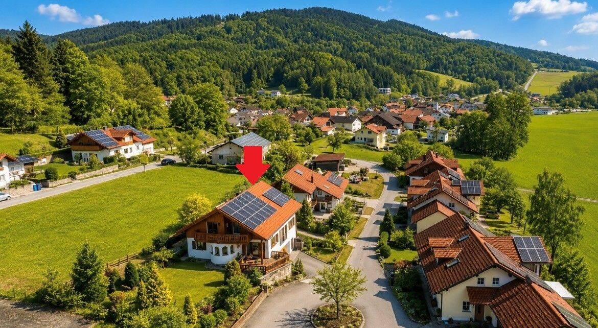 Energieeffizienzklasse A+ – Wärmepumpe PV + Fußbodenheizung – Bezugsfreies Einfamilienhaus in Stallwang, 94375 Stallwang