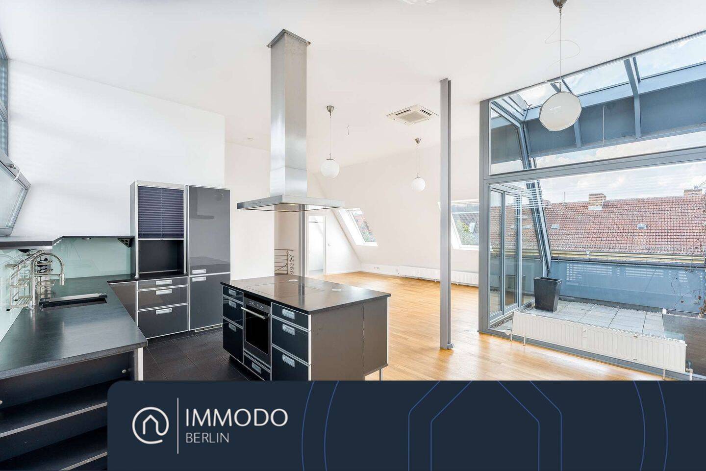 ?? Penthouse-Sensation in Friedrichshain – Helle Maisonette-DG-Whg mit Terrasse, Klimaanl., 2 Bädern, 10249 Berlin (Friedrichshain-Kreuzberg Friedrichshain Prenzlauer Berg)
