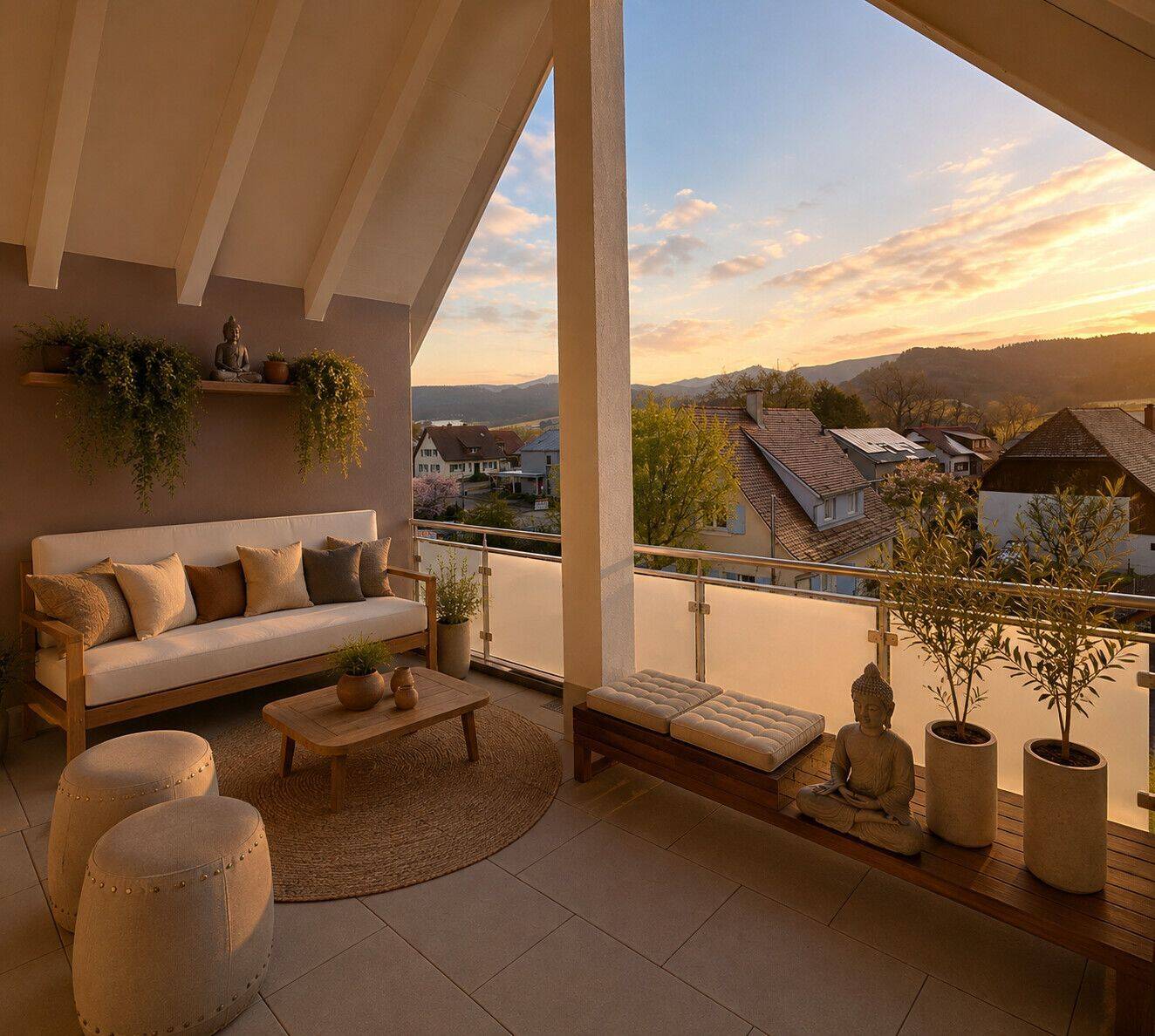 Dachgeschosswohnung mit 4 Zimmern und Loggia – Hohe Decken mit wunderschöner Aussicht, 79299 Wittnau