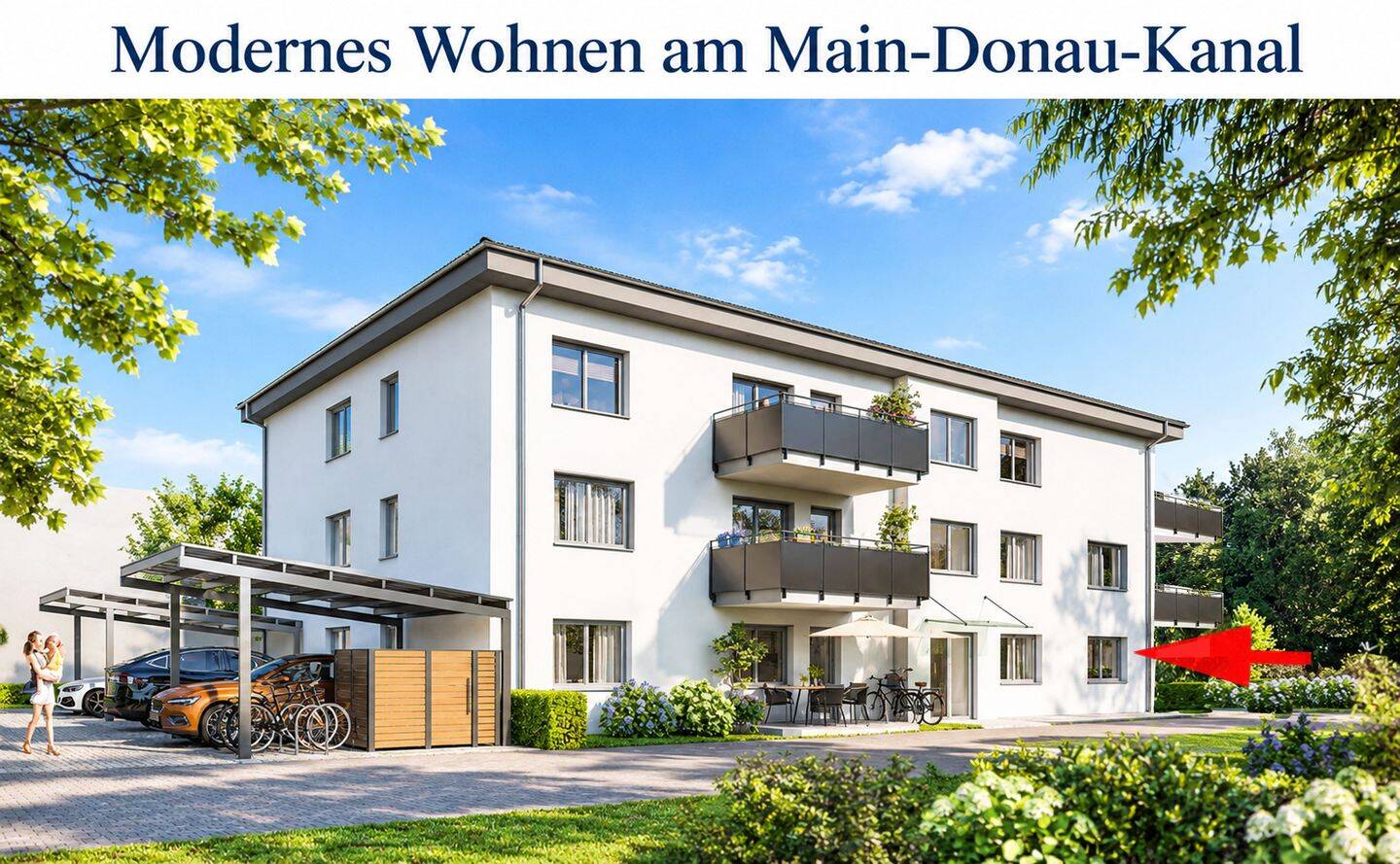+++ FÜR GARTENLIEBHABER! +++ Komfortable 3-Zi.-Terrassenwohnung mit eigenem Garten & Stellplatz!, 91301 Forchheim
