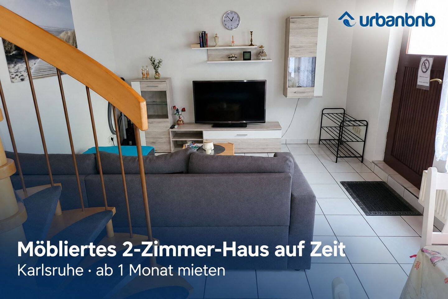 Möbliertes 2-Zimmer-Haus auf Zeit in Karlsruhe-Durlach, 76227 Karlsruhe (Durlach Hohenwettersbach Stupferich)