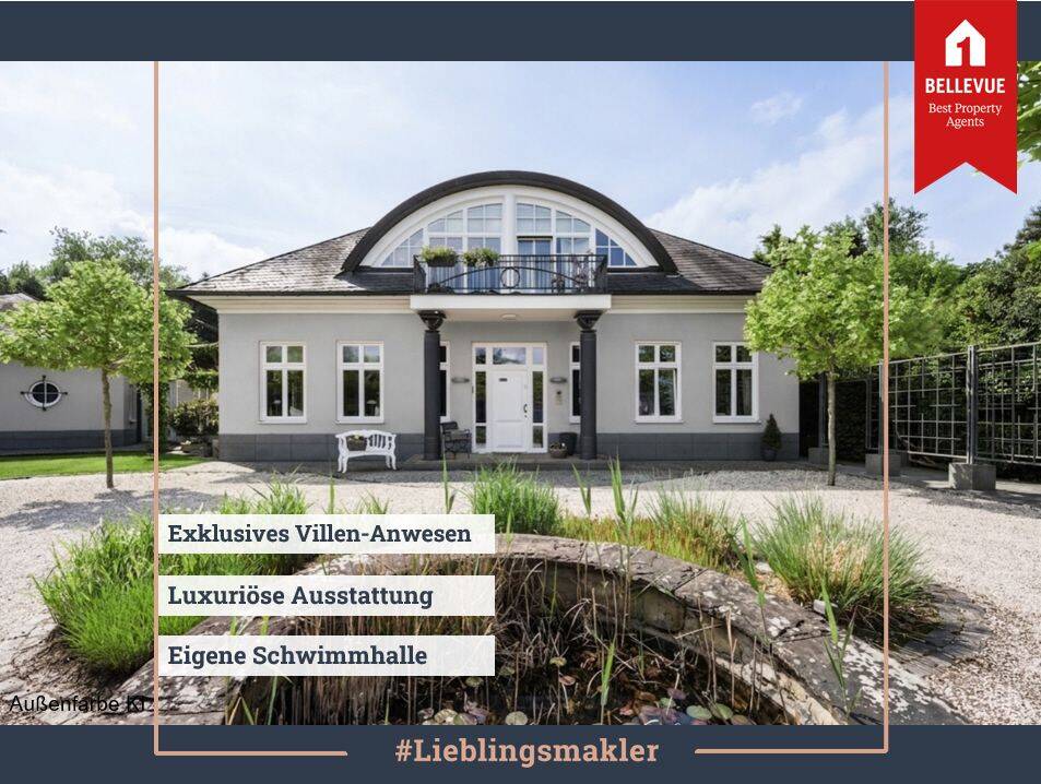 Luxus Villa mit Schwimmhalle || Park-Ensemble || Sauna || Garagen, 50126 Bergheim