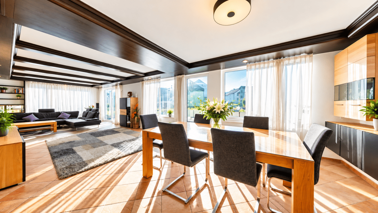 Wohnen wie im Haus: 226 m² Maisonette mit Sauna, Kamin, Terrasse & XL-Garage, 71686 Remseck am Neckar