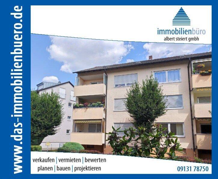 3-Zimmer-Wohnung mit Balkon und Einzelgarage – Erbbaurecht –, 91056 Erlangen