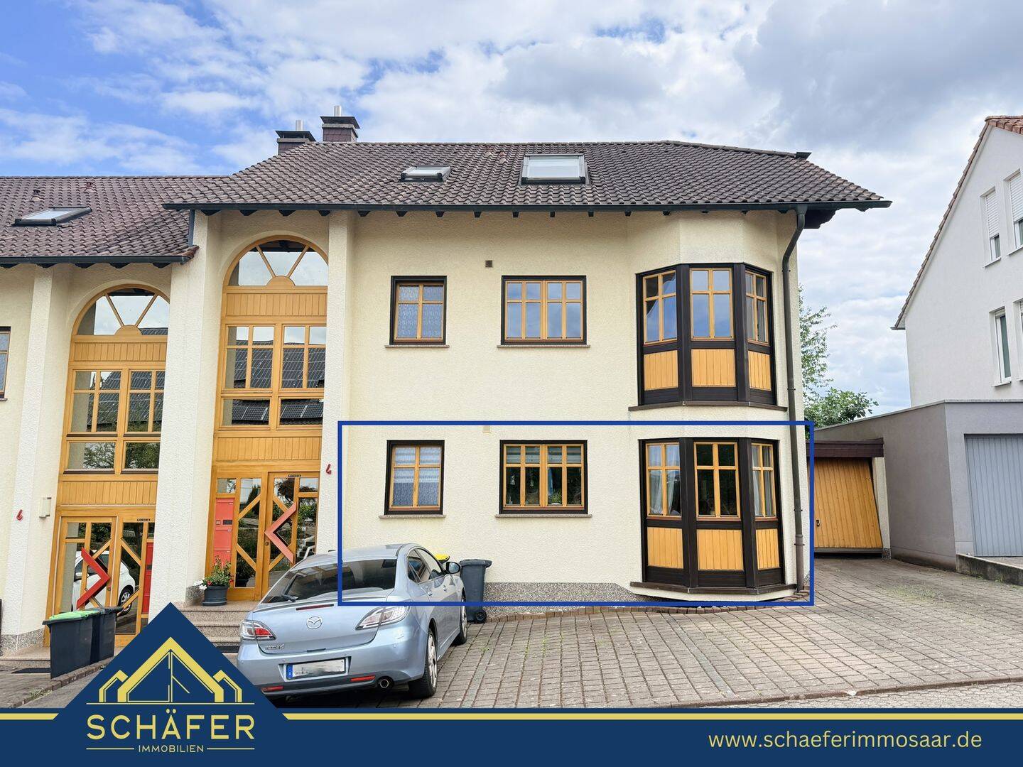 Gepflegte 3-ZKB-Erdgeschosswohnung mit Terrasse, Gartenanteil & Garage in Püttlingen zu verkaufen, 66346 Püttlingen
