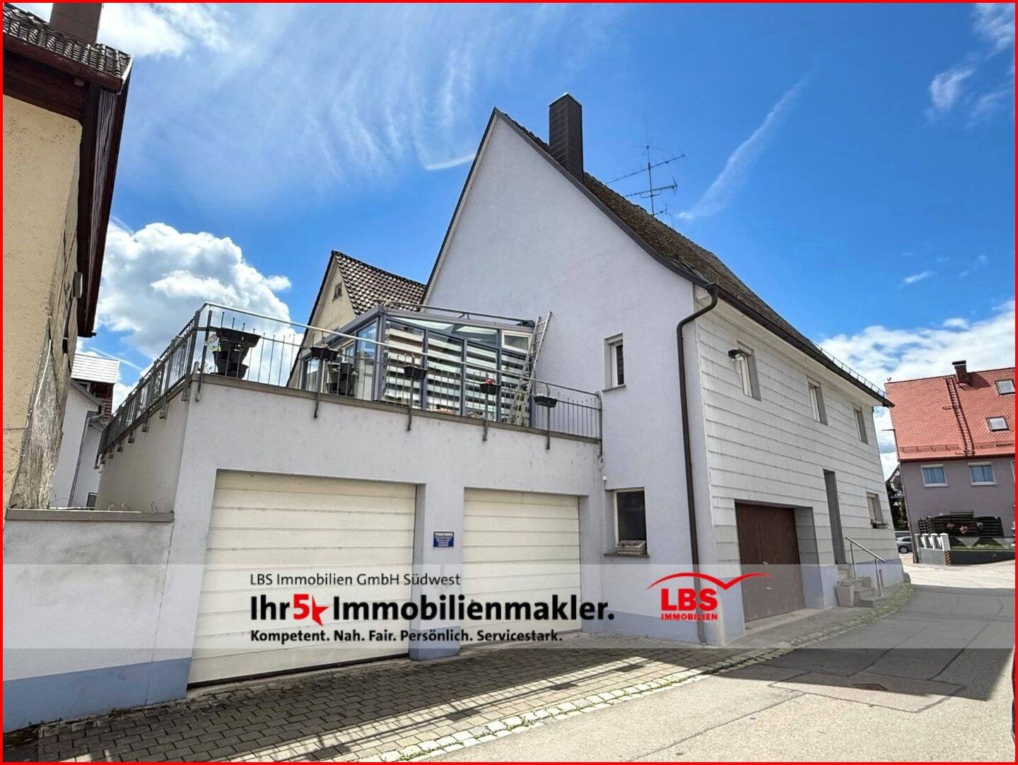 Modernisiertes Stadthaus mit Wintergarten, Terrasse, Garten und 3 Garagen, 88605 Meßkirch