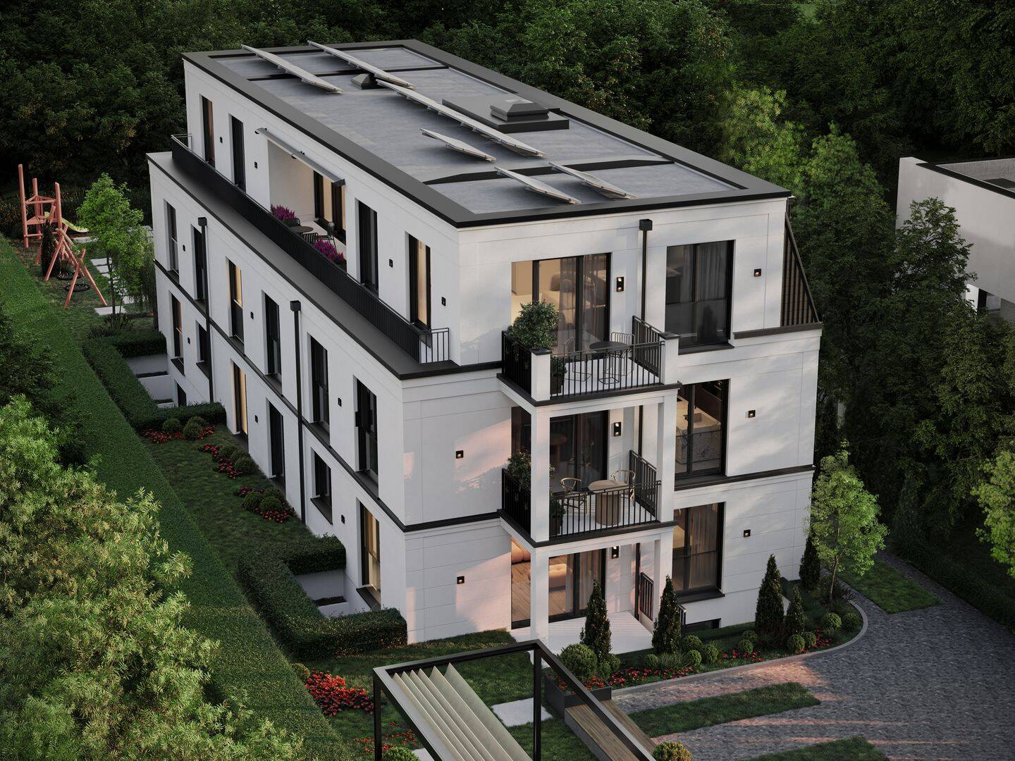Penthouse mit Dachterrasse und zwei Balkonen – Villa Oberalster, 22339 Hamburg (Hamburg-Nord Fuhlsbüttel Hummelsbüttel)