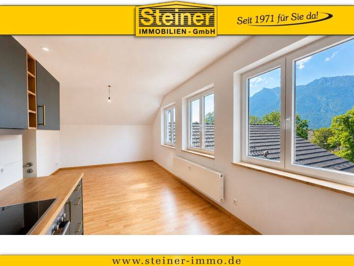 3-Zimmer-Wohnung ca. 62 m², Dachgeschoss, LIFT, Küche, Süd-Lage, 2 Speicher, Stellplatz am Hof, 82467 Garmisch-Partenkirchen