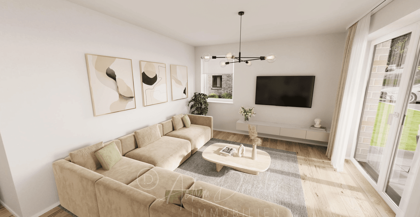 Helle Neubau 3-Zimmer-Wohnung im 1. OG in ruhiger Lage von Recke, 49509 Recke