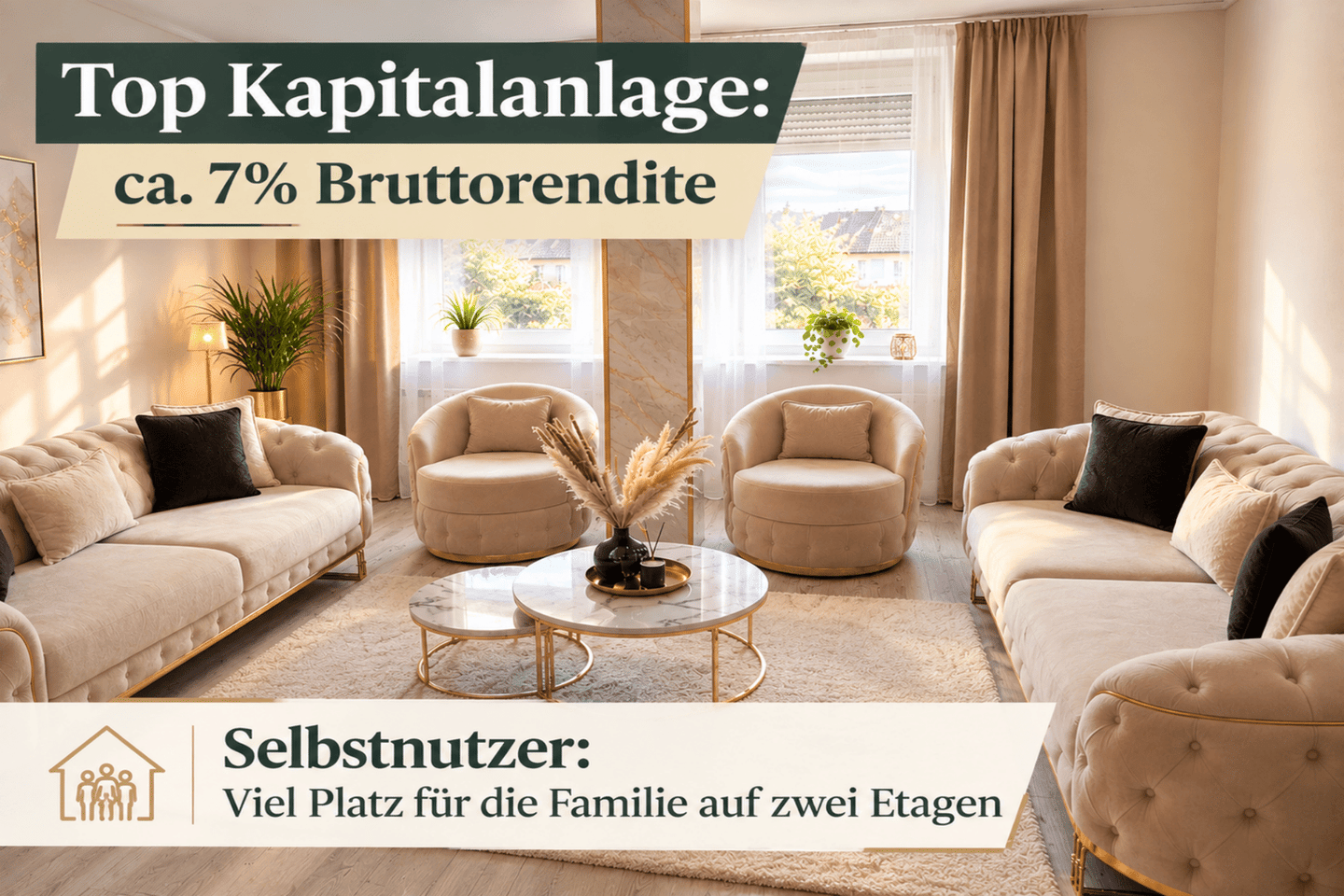 Wohnfreundliche Maisonette-Wohnung in begehrter City-Randlage, 46045 Oberhausen