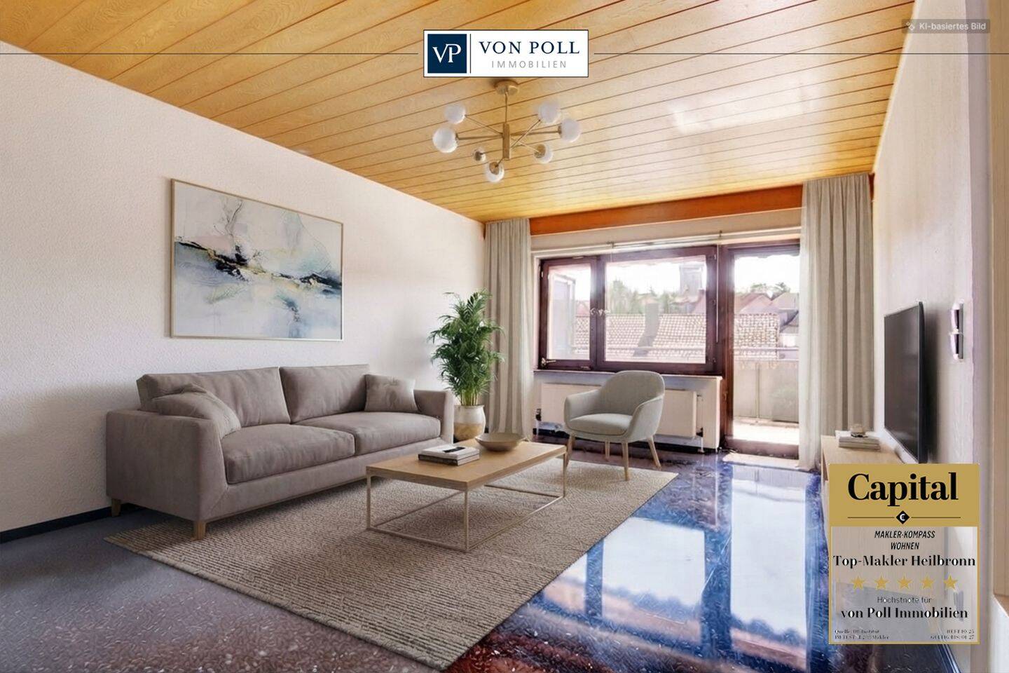 Modernisierte 2,5-Zimmer-Wohnung direkt am Ziegeleipark – bezugsfrei & mit Garage, 74080 Heilbronn (Böckingen)