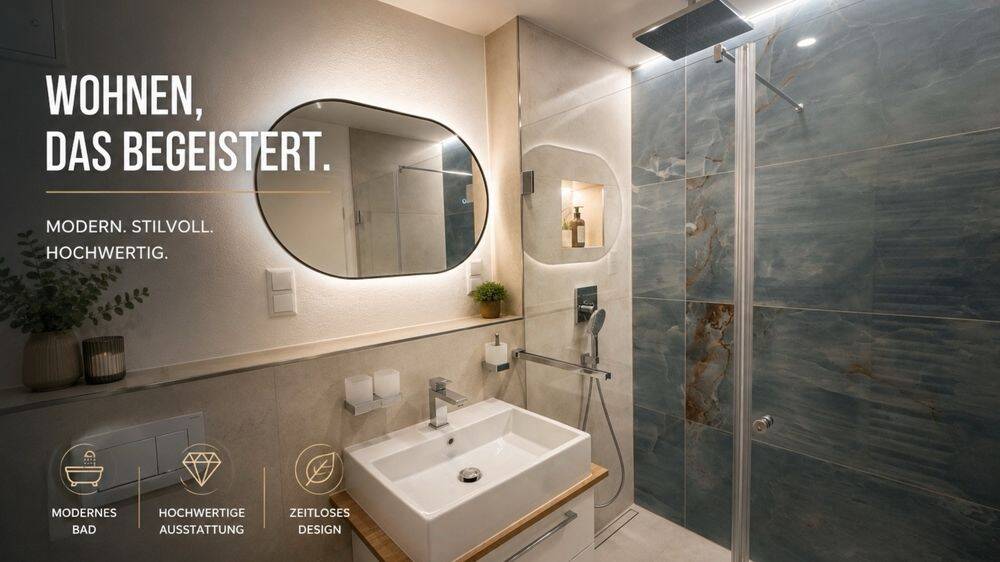Hochwertig modernisierte 2,5-Zimmer-Wohnung mit Balkon & Stellplatz (Ohne Makler-Provision!), 72116 Mössingen