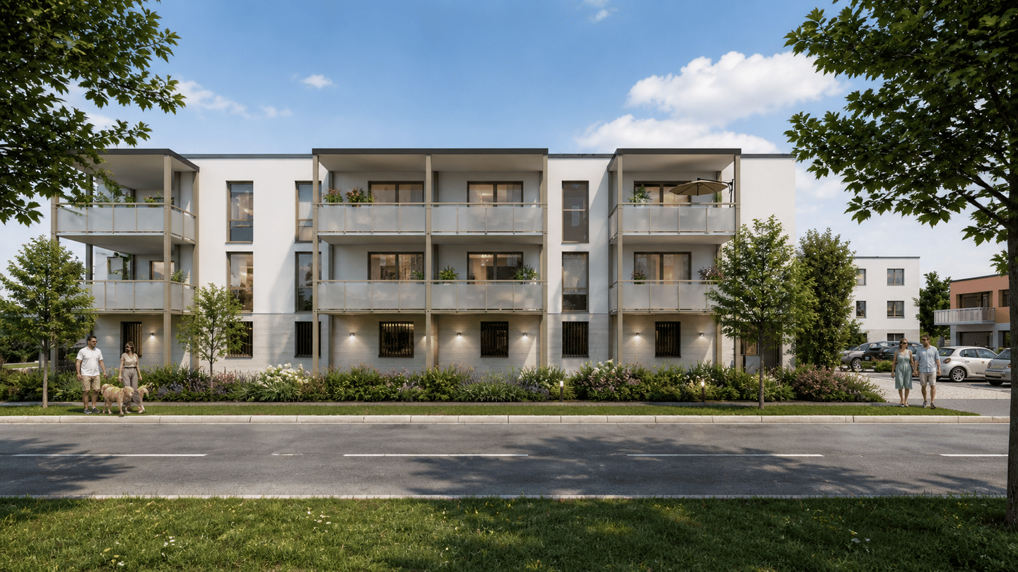 3-Zimmer-Wohnung mit großem Westbalkon im Marius Quartier (Wohnung #24), 91522 Ansbach