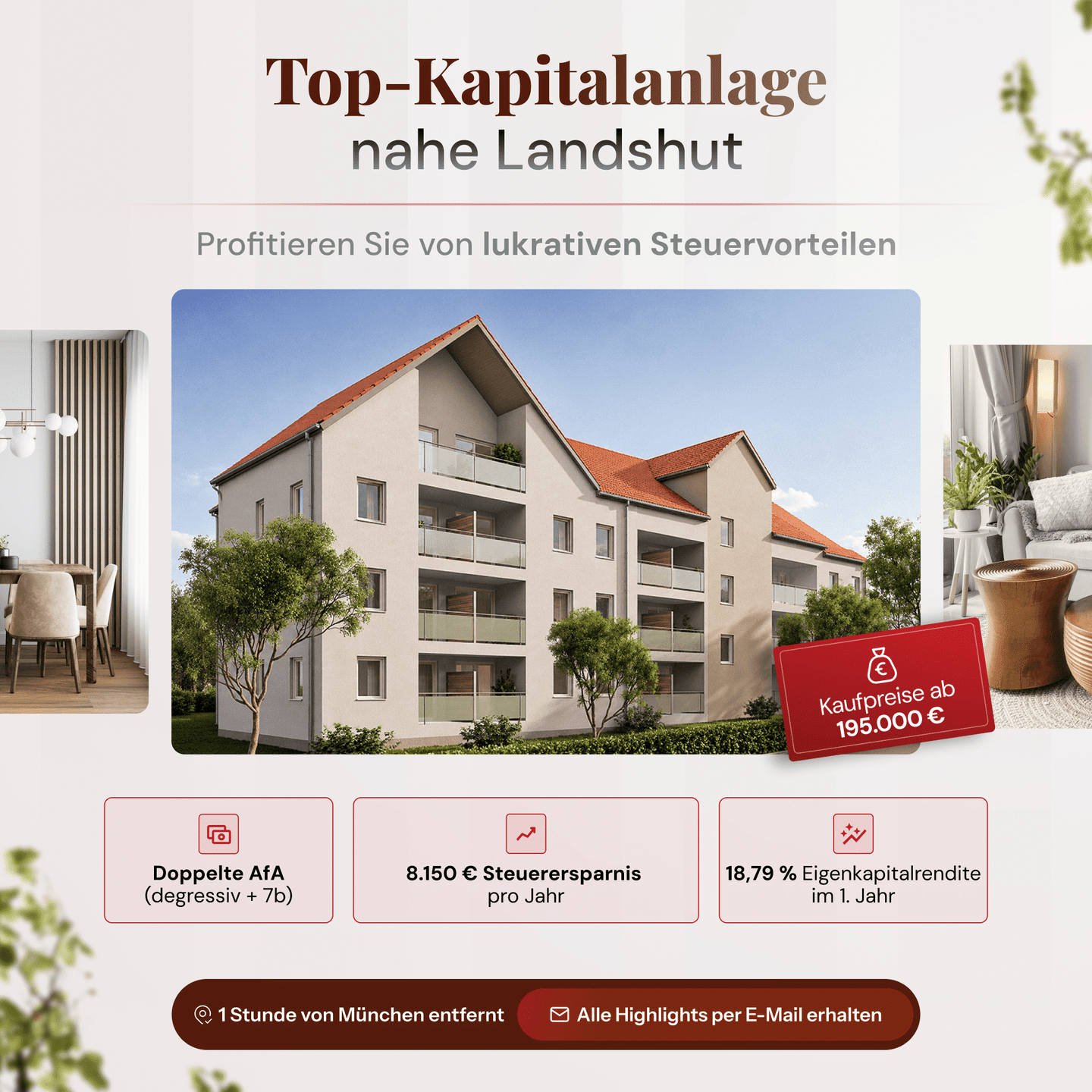 2-Zimmer-Wohnung mit besonderem Anleger-Bonus!! – 84144 Geisenhausen – Bild 1 von 1