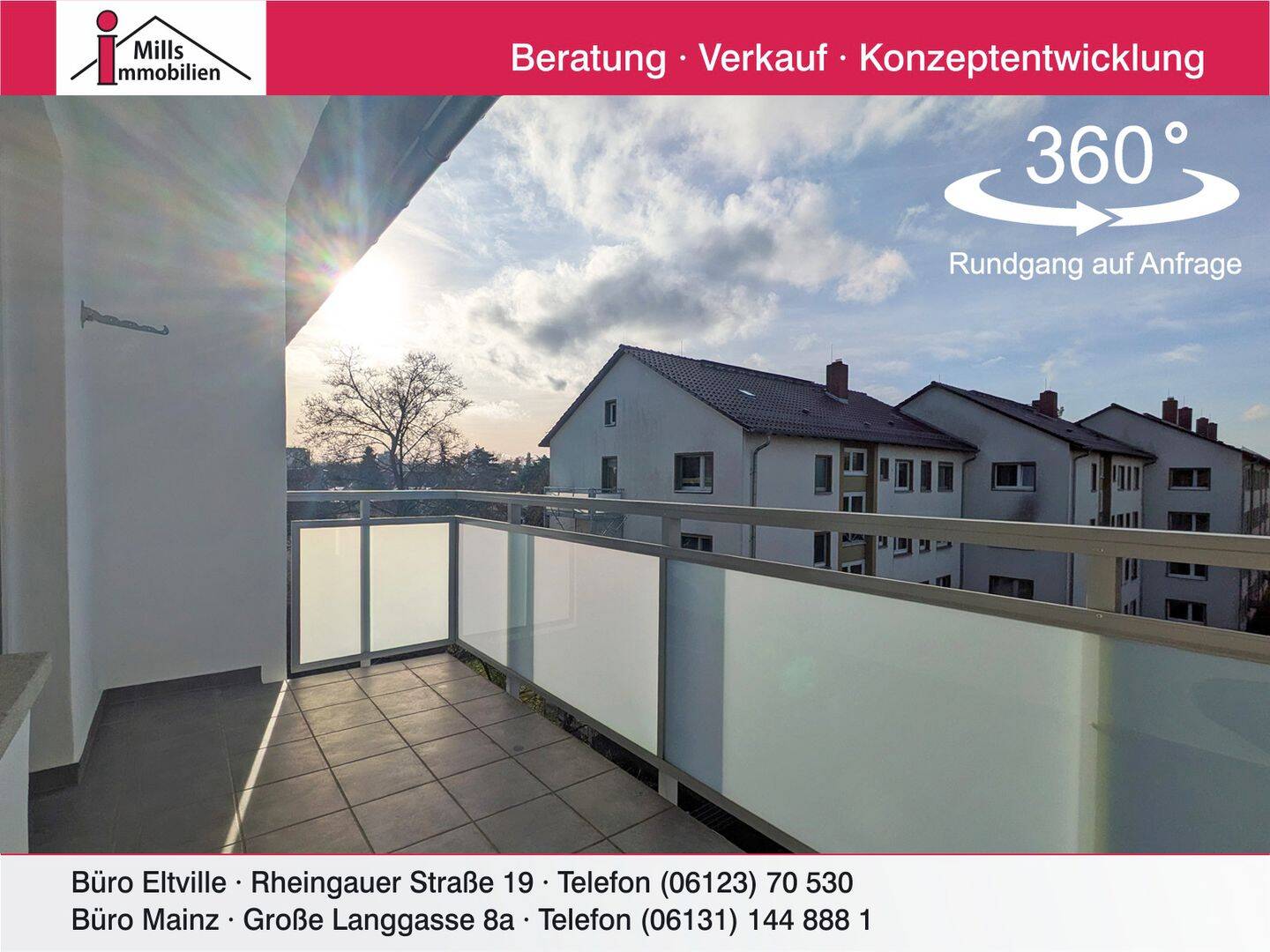Sonnige, gutgeschnittene Eigentumswohnung mit SW-Balkon in bevorzugter Mainzer Wohnlage, 55122 Mainz (Gonsenheim Hartenberg/Münchfeld Neustadt)