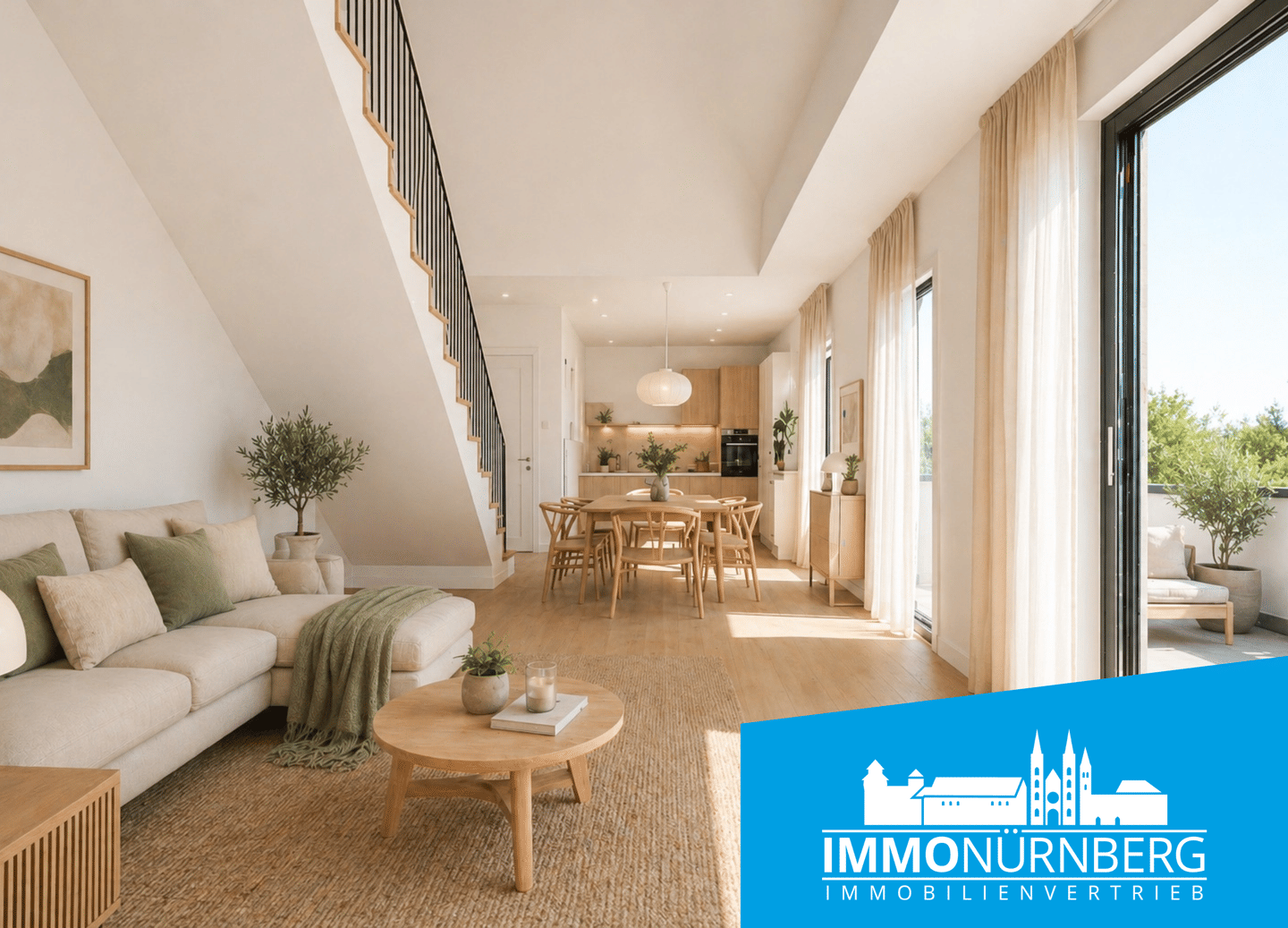 Maisonette mit offener Galerie und 2 Dachterrassen am Marienbergpark, 90425 Nürnberg