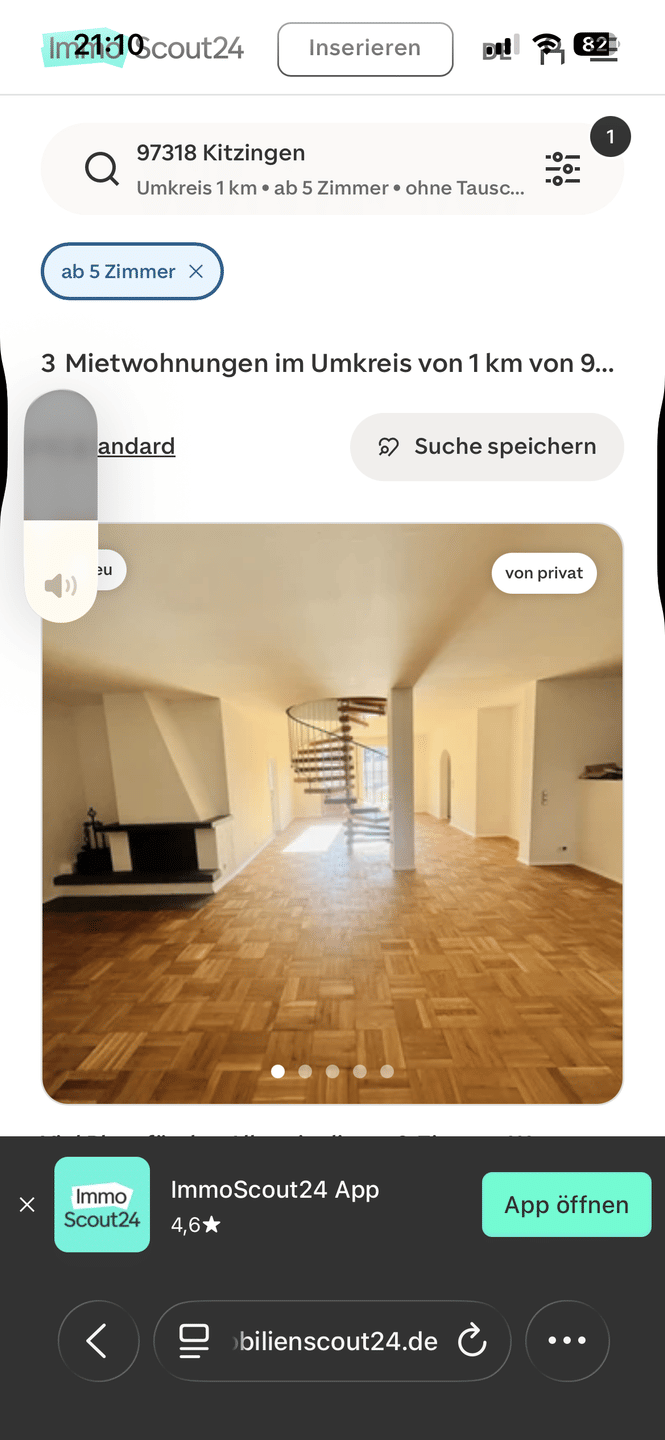 Mietwohnung, 6 Zimmer, 200 m², in Kitzingen, 97318 Kitzingen