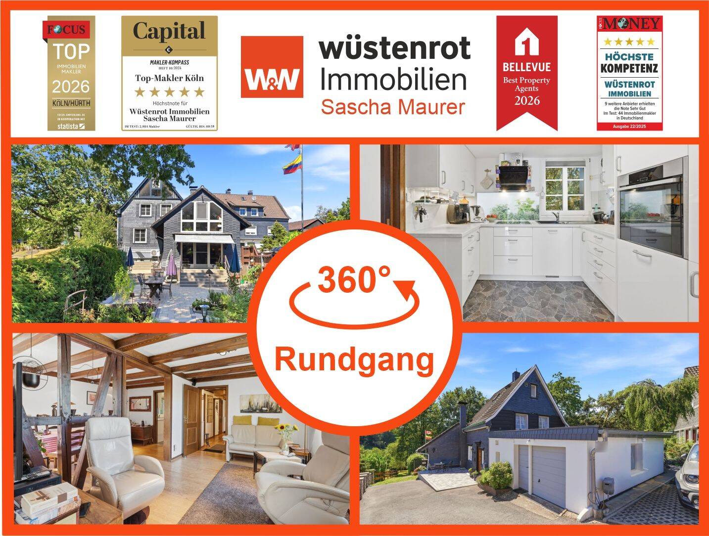 Mit 3D: Naturnah wohnen mit Freiraum – Charaktervolles Einfamilienhaus auf großzügigem Grundstück, 42929 Wermelskirchen