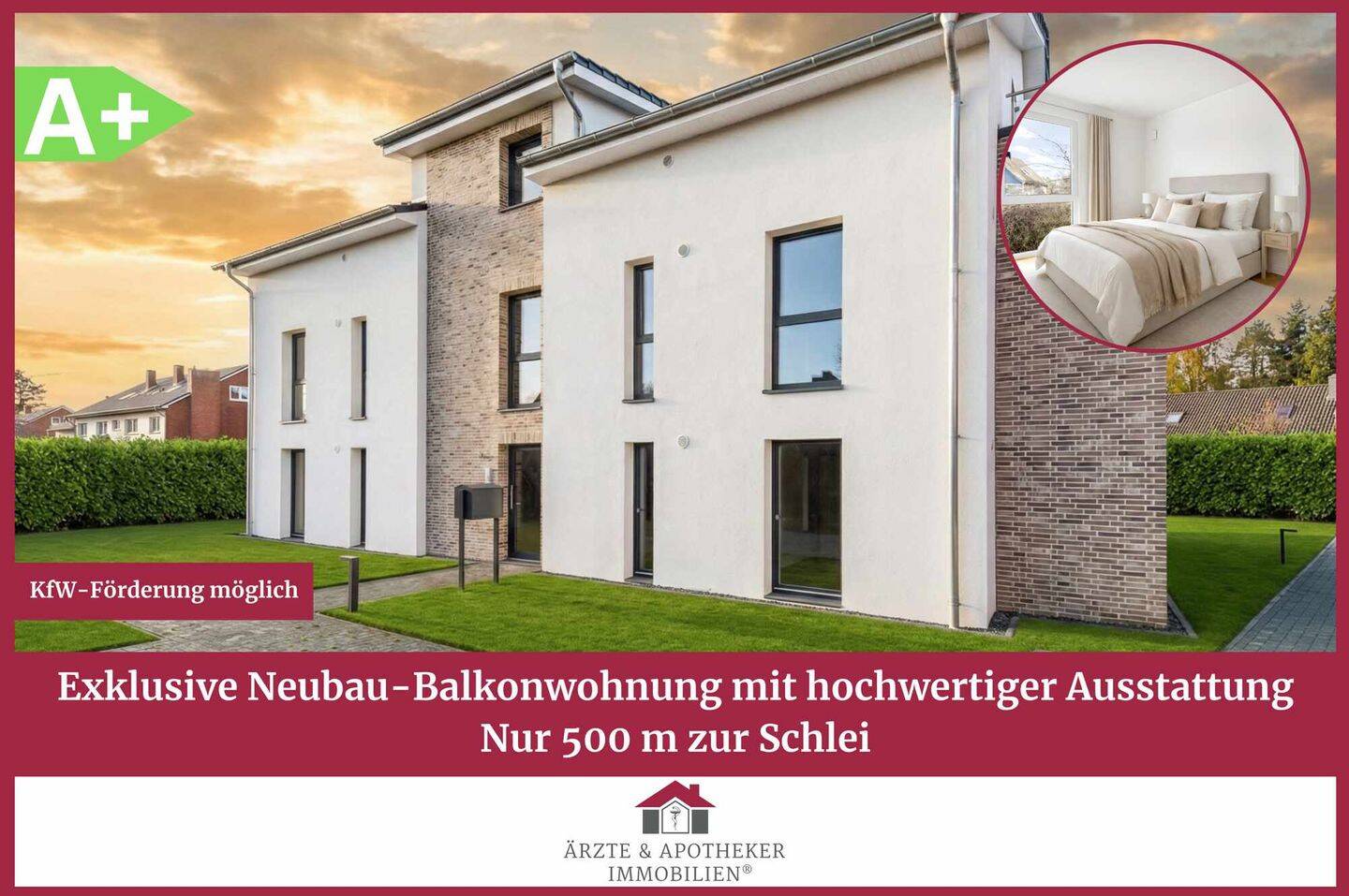Exklusive Neubau-Balkonwohnung mit hochwertiger Ausstattung – nur 500 m zur Schlei, 24376 Kappeln