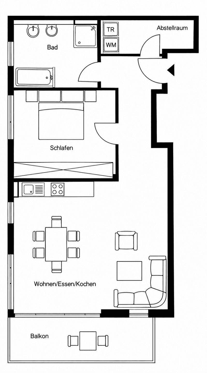 +++ NEUBAU 2024 in St. Arnual +++ 2-Zimmer auf 71 m², Fußbodenheizung, EBK, Balkon, 66119 Saarbrücken