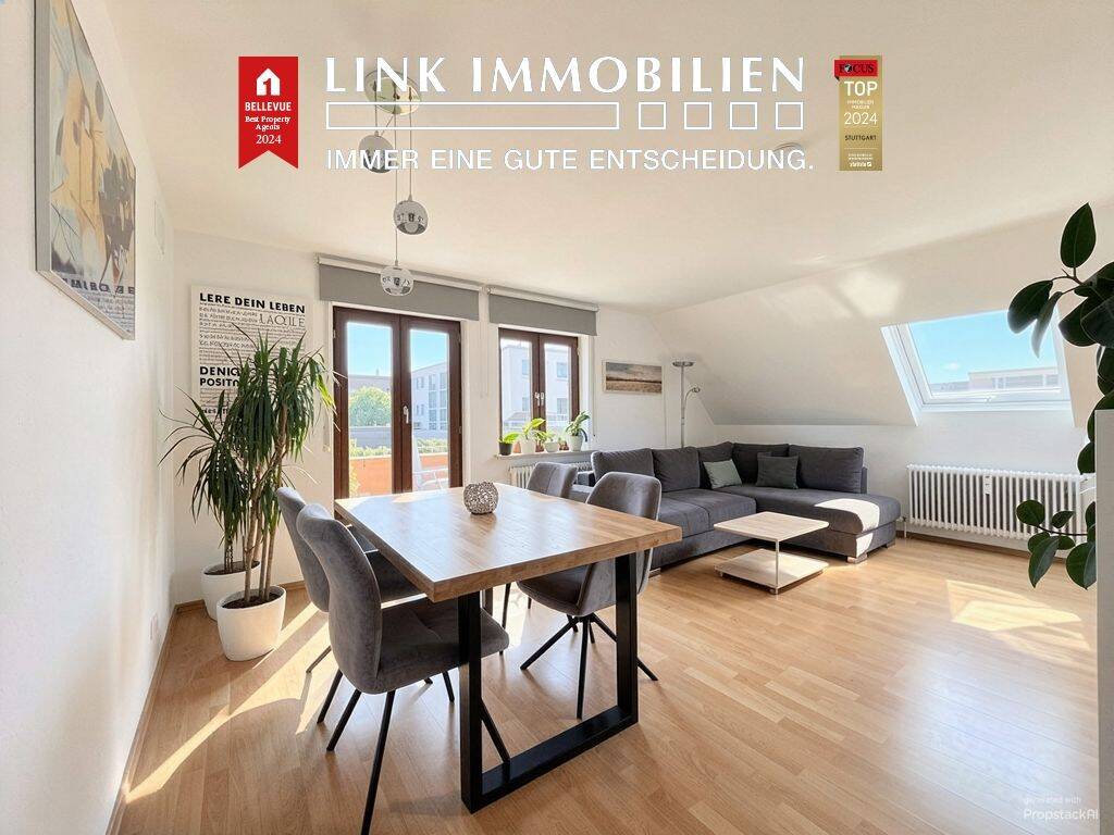 Einziehen und Wohlfühlen: 3-Zi.-DG-Whg. mit Balkon & Einzelgarage in Ostfildern-Nellingen, 73760 Ostfildern