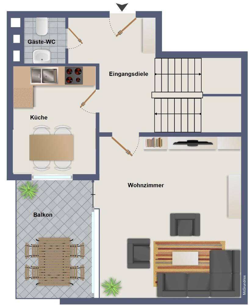 ***3-Zimmer- Maisonette-ETW Nähe Bergstadt Gymnasium mit 2 Balkonen ! ***, 58511 Lüdenscheid