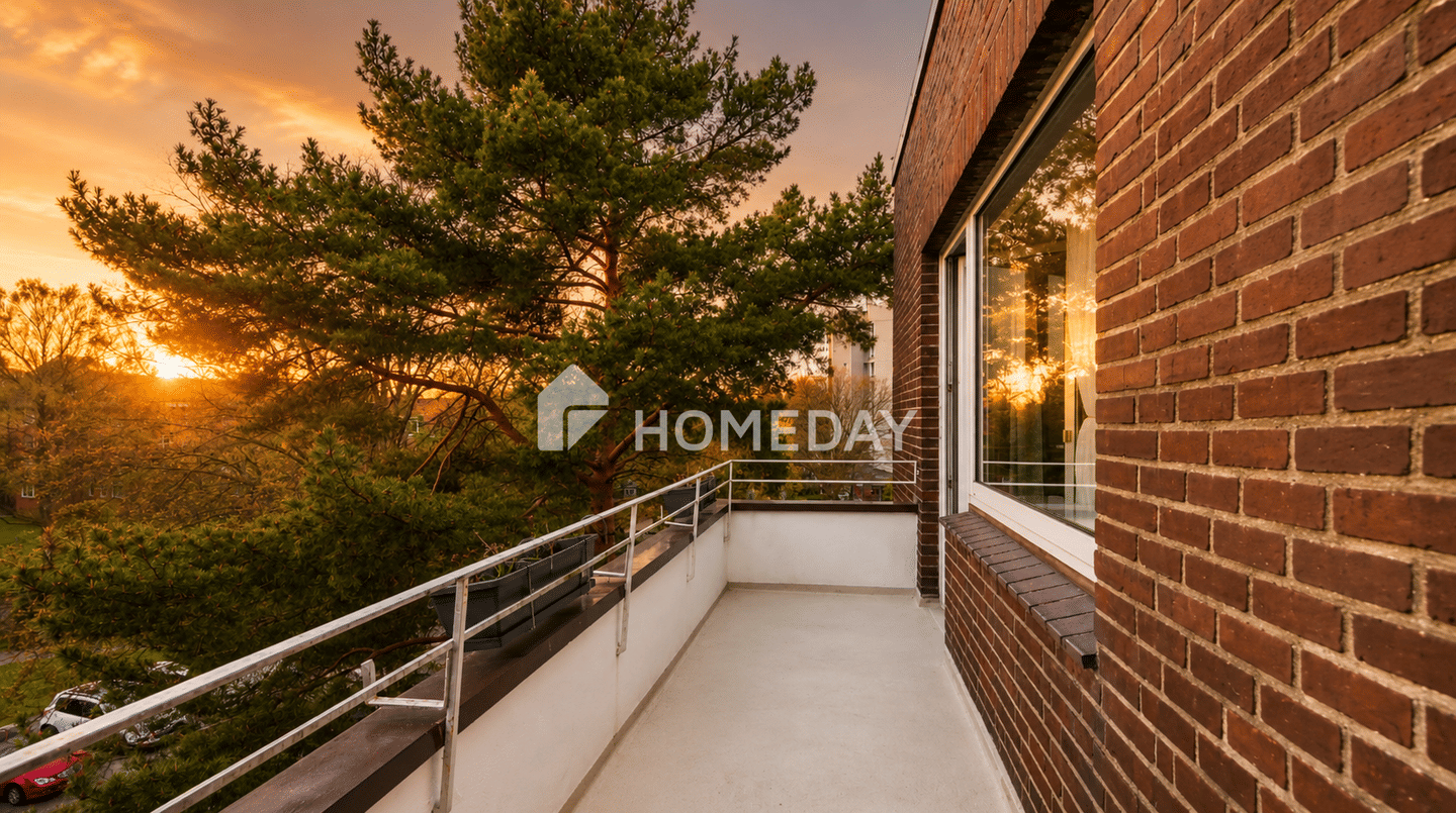 Kernsanierte 4-Zimmer-Wohnung mit Sonnen-Balkon! Ab 1.Dez. frei!, 22111 Hamburg (Mitte Billstedt Hamm Horn)