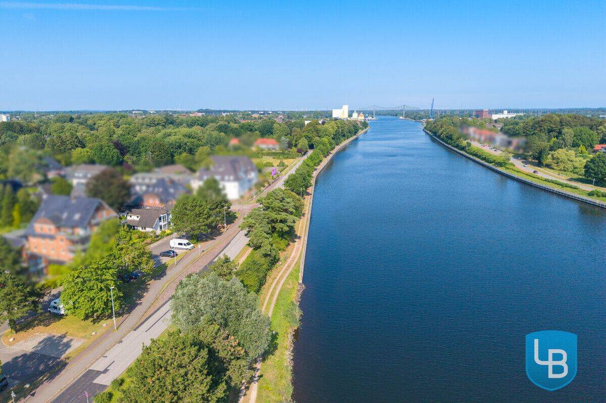 Erste Reihe Nordostseekanal: Traumhafte, modernisierte 4-Zimmer-Wohnung zur Miete, 24768 Rendsburg