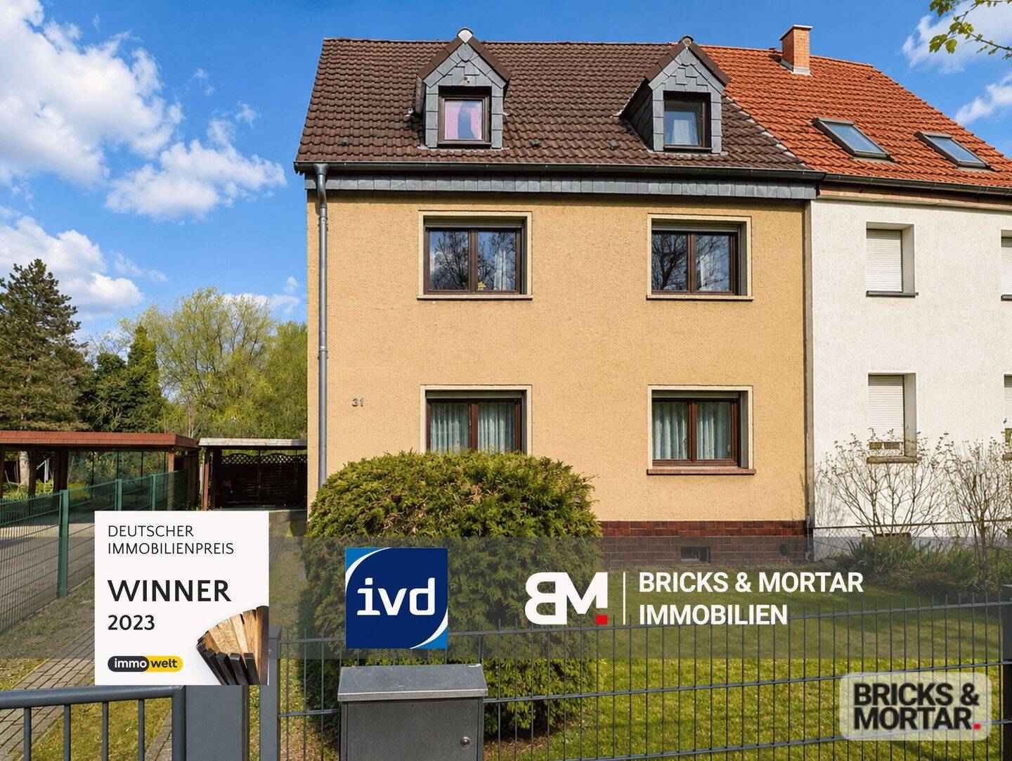 Charmante Doppelhaushälfte mit viel Potenzial und großzügigem Grundstück, 6258 Schkopau
