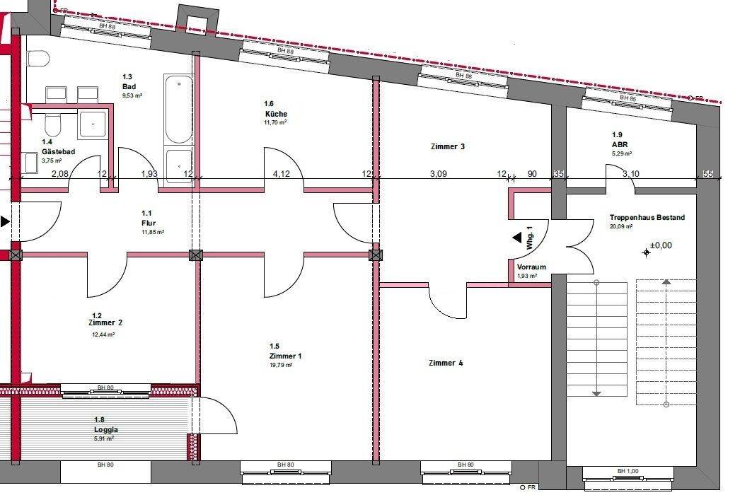 SCHÖNES LOFT MIT LOGGIA! 4-Raumwohnung, 9456 Annaberg-Buchholz