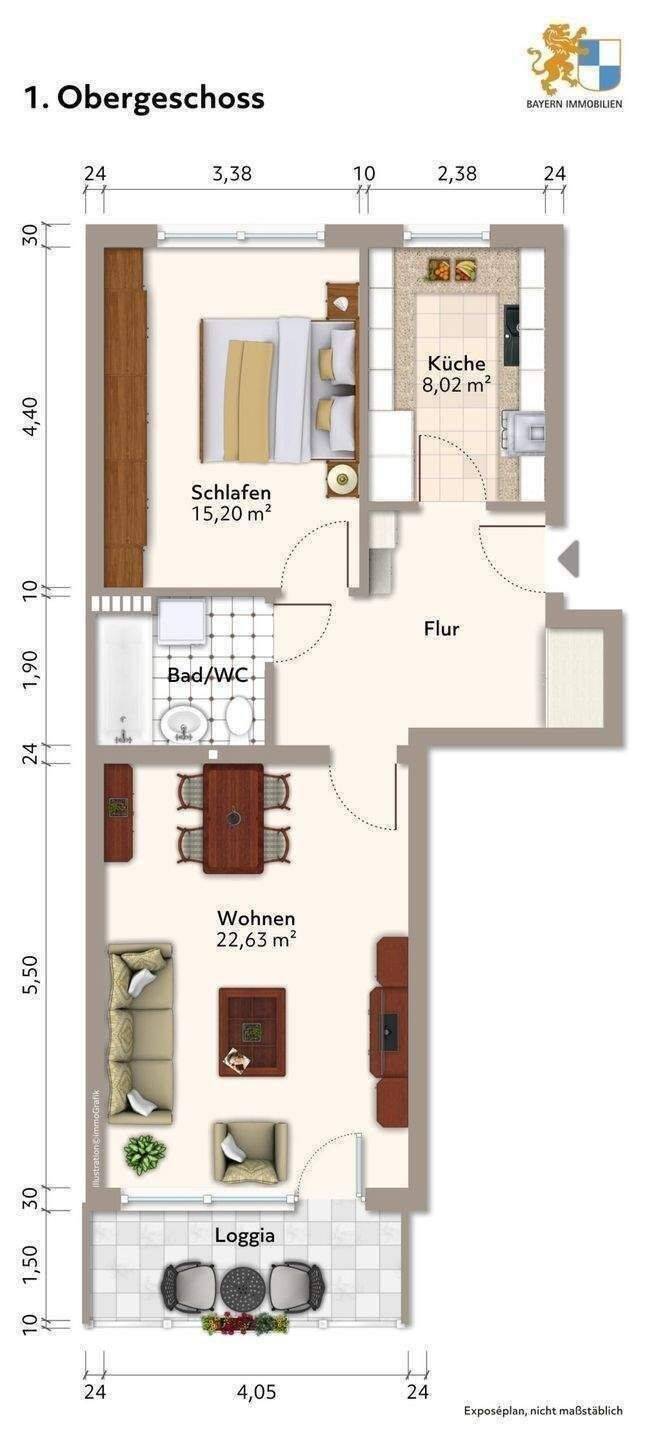 Gepflegte Eigentumswohnung mit Loggia, Aufzug & Stellplatz, 90461 Nürnberg
