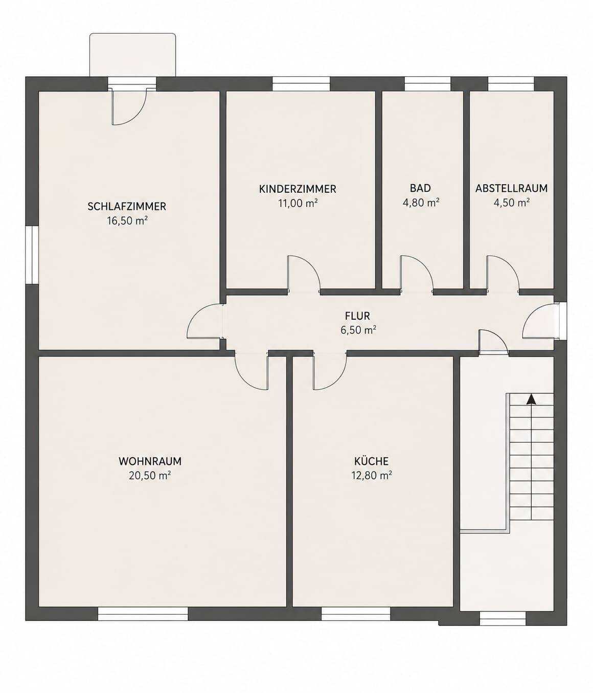 3-Zimmer-Wohnung, 79 m² – Nähe Caritas Rastpfuhl, 66115 Saarbrücken