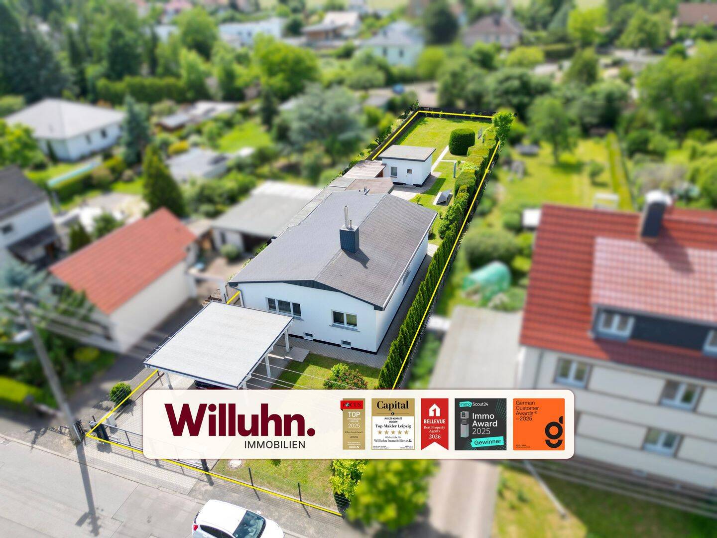 Barrierefreier Bungalow | Überdachte Terrasse | Carport | Photovoltaikanlage, 4316 Leipzig (Baalsdorf Holzhausen Mölkau)
