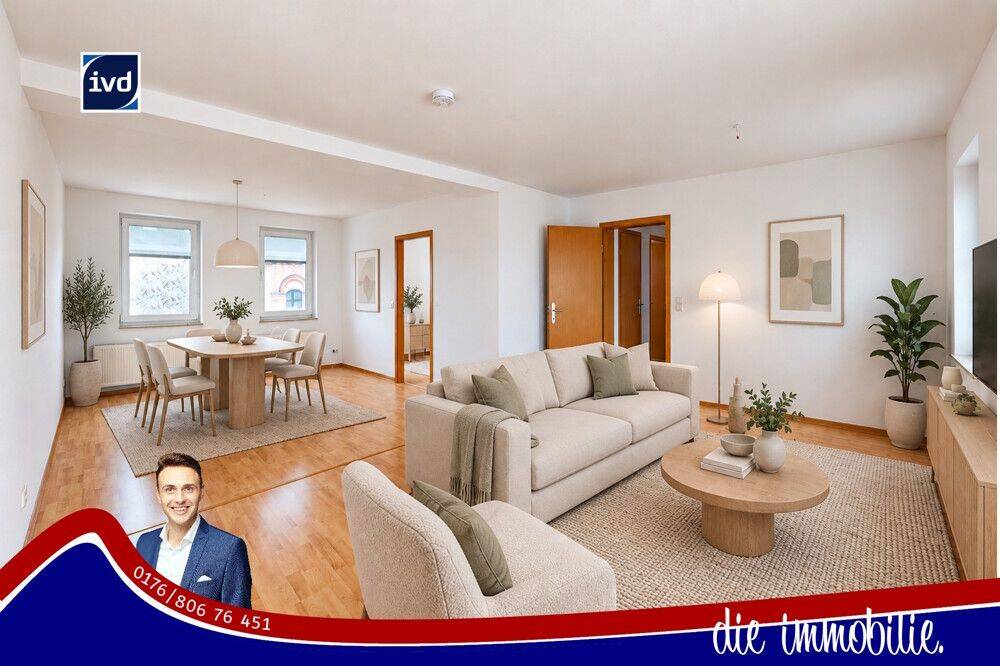 ***Wohnen über den Dächern von Sudenburg – 3-Zimmer-Dachgeschosswohnung mit Dachterrasse, Einbauküche & Stellplatz***, 39112 Magdeburg (Leipziger Str. Sudenburg)