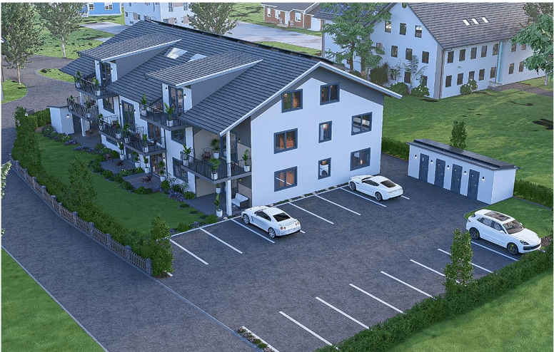 Erstbezug 2027: Moderne 2,5-Zimmer-Gartenwohnung mit Einbauküche, Terrasse & 2 Stellplätzen, 94365 Parkstetten