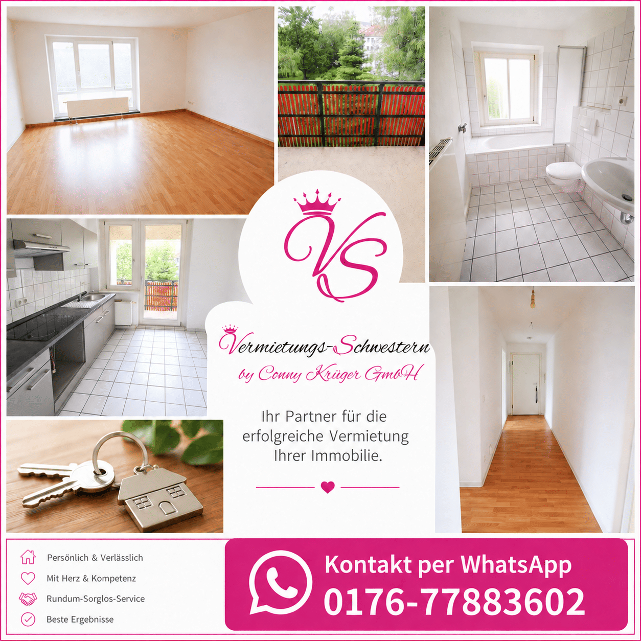 2- Zimmer mit EBK und Balkon in zentraler Lage von Chemnitz, 9126 Chemnitz (Altchemnitz Bernsdorf Gablenz Lutherviertel Sonnenberg)