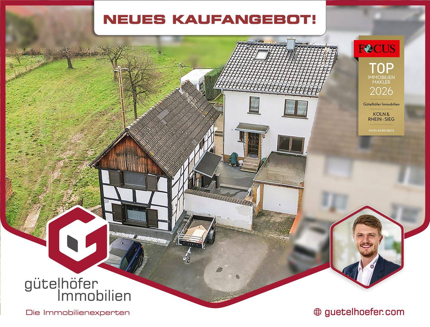 Zwei auf einen Streich! Teilmodernisierte Doppelhaushälfte und gemütliches Fachwerkhaus in Oberdrees, 53359 Rheinbach