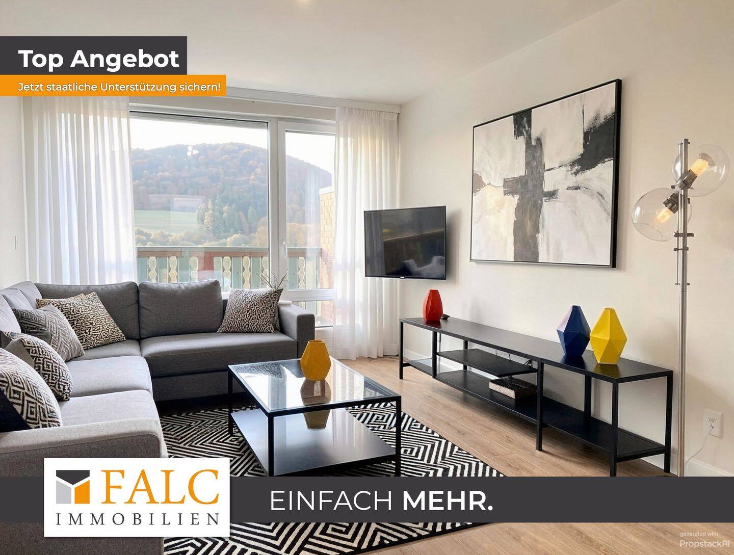 Einfach Mehr: Barrierefreie gepflegte 2-Zimmer-Wohnung, Aufzug, Süd-Loggia-Balkon, TG-Stellplatz., 93339 Riedenburg
