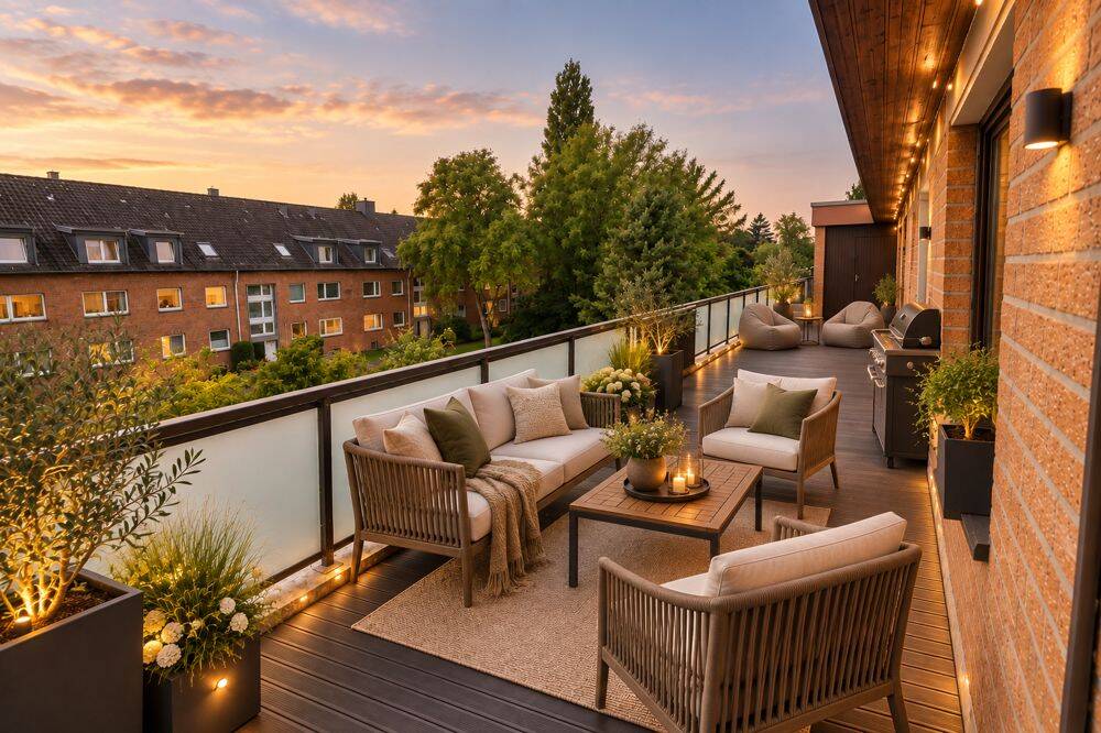 Großzügige 4-Zimmer-Penthousewohnung mit Dachterrasse und Tiefgarage, 22455 Hamburg (Eimsbüttel Niendorf Schnelsen)