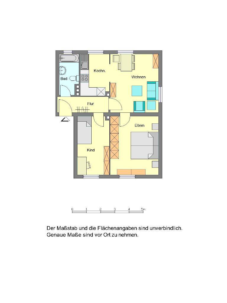 Charmante 3-Zimmer-Etagenwohnung in Herford 52,42 m², Etage 3 rechts, 32052 Herford
