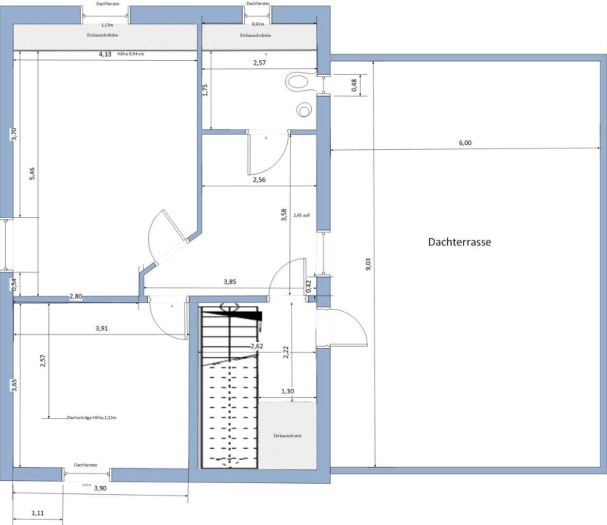 NEU: Attraktive, 2-Zimmer-DG-Wohnung in Herne-Mitte im 3-FH mit Fußbodenheizung, 44623 Herne (Baukau-Ost Herne-Mitte Herne-Süd)