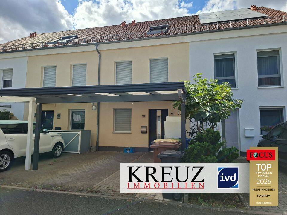 Einziehen und Wohlfühlen: Gepflegtes Reihenmittelhaus in schöner Wohnlage von Raunheim, 65479 Raunheim