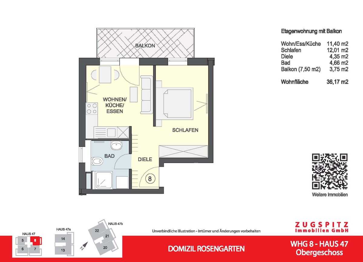 Domizil Rosengarten | 2.Zi. Wohnung mit Balkon | WHG08, 82467 Garmisch-Partenkirchen