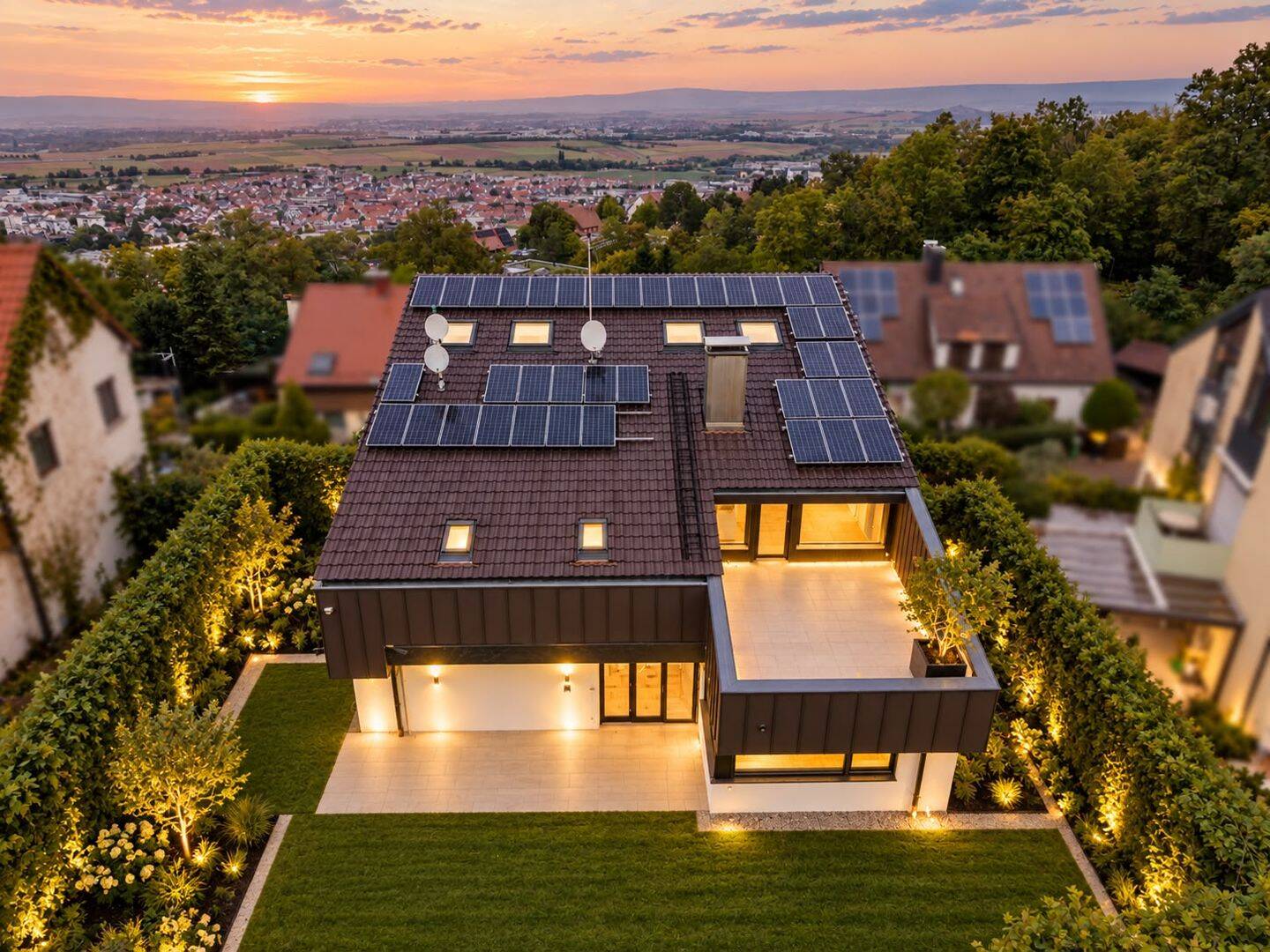 Architektenvilla auf der Schillerhöhe, mit atemberaubendem Panoramablick, Garten und Terrassen!, 70839 Gerlingen