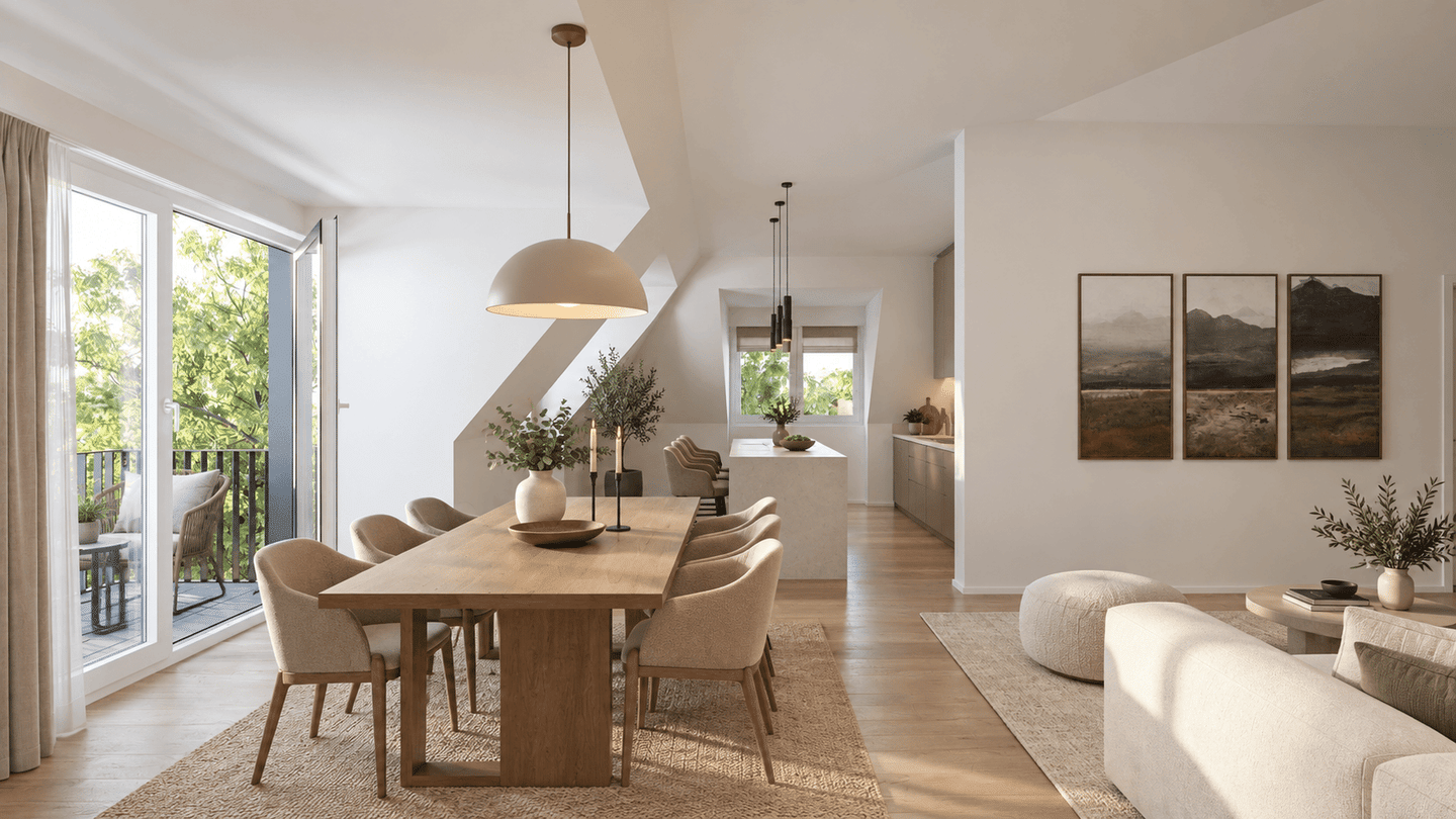 LEBENSGENUSS PUR – loftartige Deckenhöhe bis 3,49 – TOLLE 2 Zimmer DG Wohnung – Zahlung bei Fertigstellung!, 81735 München (Berg am Laim Ramersdorf-Perlach Trudering-Riem)