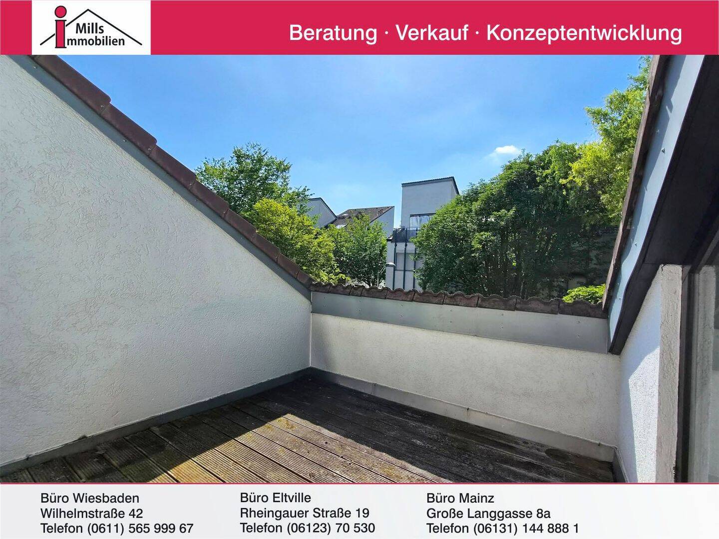 Hübsche 2 ZKB-Wohnung mit Dachterrasse in naturnaher Lage von Mainz-Lerchenberg, 55127 Mainz (Drais Lerchenberg Marienborn)